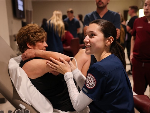 OU College of Allied Health lab promotes collaboration between sonography and medical students