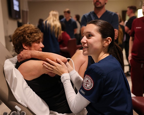 OU College of Allied Health lab promotes collaboration between sonography and medical students