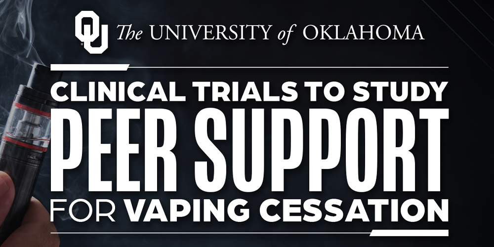 OU Study Tests Peer Mentoring to Help Young Adults Quit Vaping