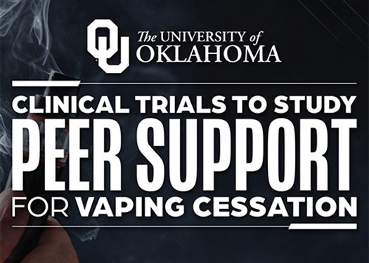 OU Study Tests Peer Mentoring to Help Young Adults Quit Vaping
